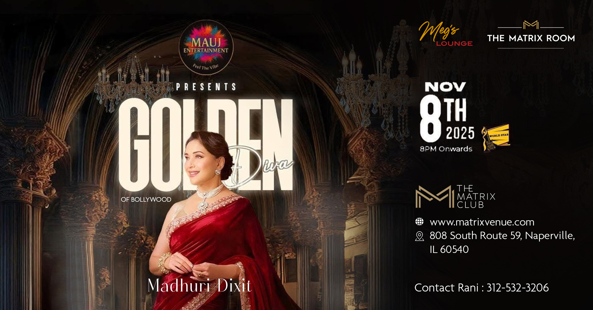 Madhuri Dixit Naperville Matrix Club